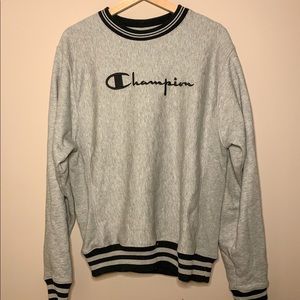 Men’s Champion Sweatshirt Grey Small Medium